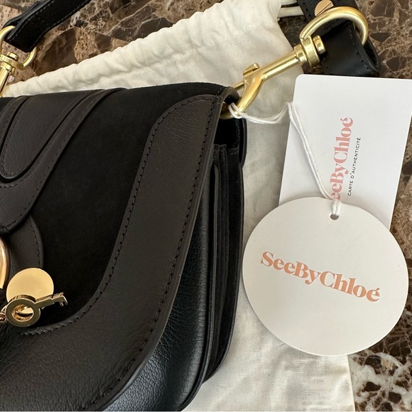 Authentic See By Chloe Hana Leather Crossbody Bag - Picture 8 of 15